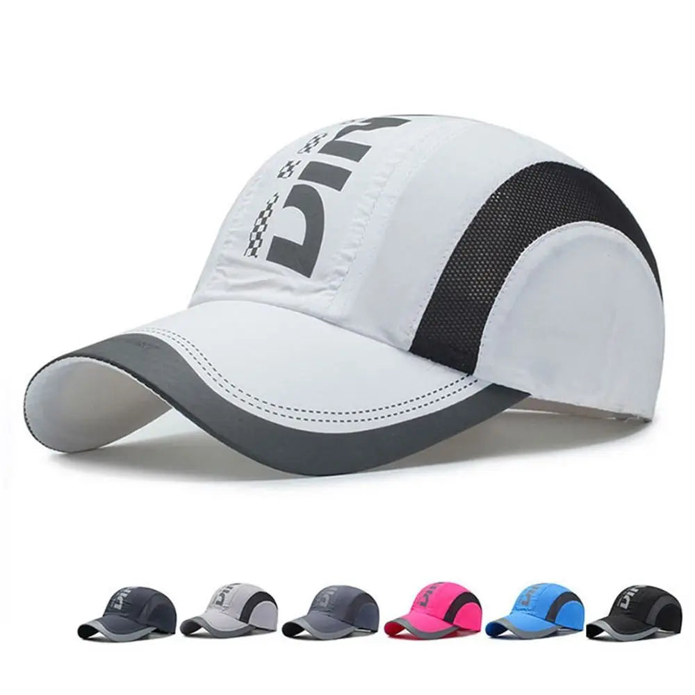 Summer Breathable Quick Dry Cap Adjustable Waterproof Baseball Cap Ultra-Thin Snapback Sports Hat Running