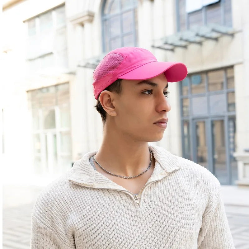 Summer Lightweight Baseball Cap Breathable Adjustable Sun Hat for Outdoor Sports