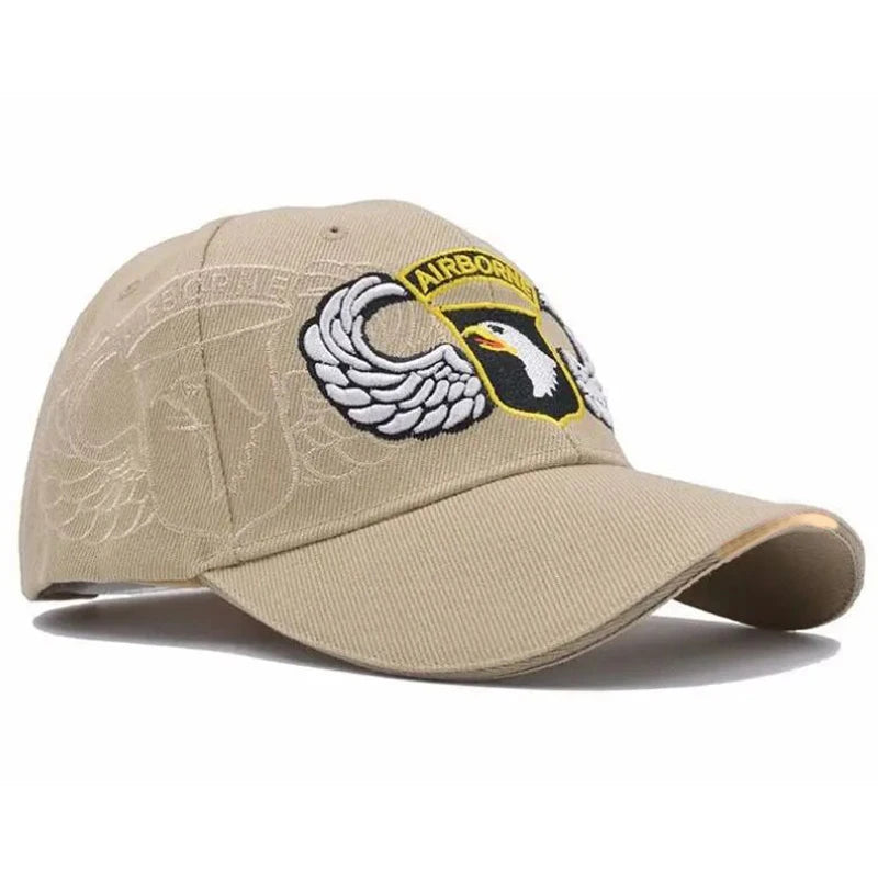 Tactical 101 Airborne Baseball Cap Snapback Caps Outdoor Leisure Hip Hop Sun Hat adjustable Men Women Fishing Hunting Hats