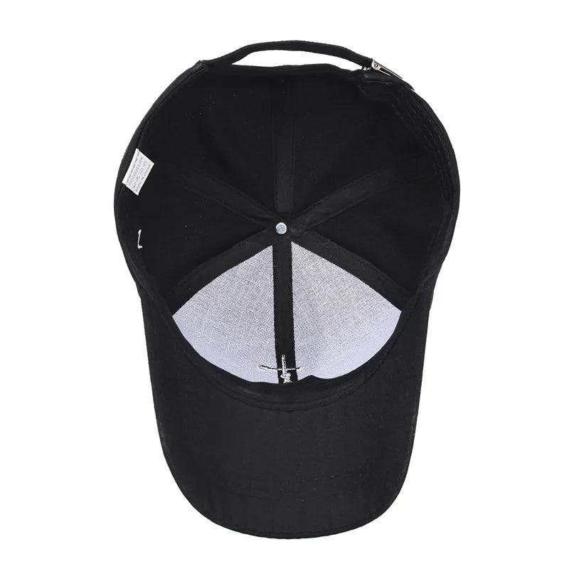 Men Women Simple Line Pattern Dad Hat Soft Cotton Adjustable Baseball Cap Summer Outdoor Sports Sun Protection Cap