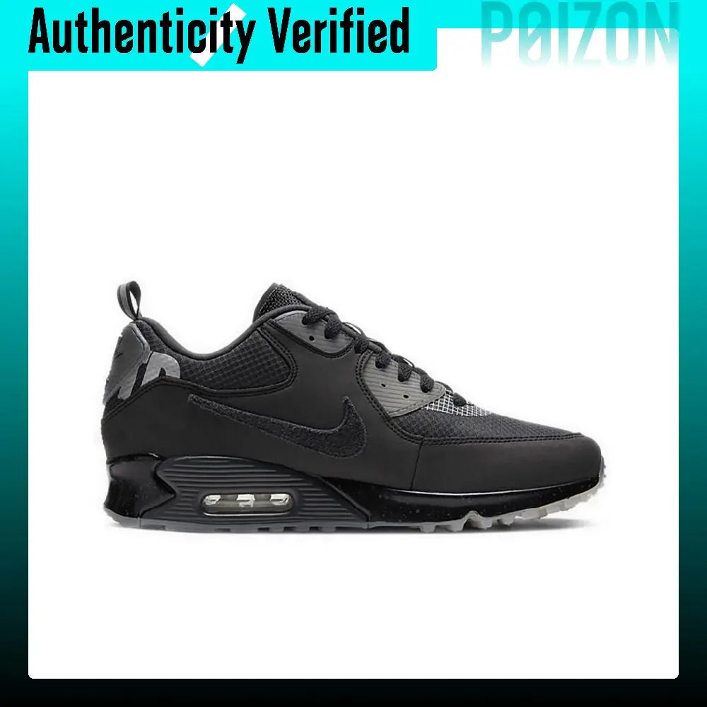 UNDEFEATED X Nike Air Max 90 Running Shoes Unisex Low-top Black CQ2289-002