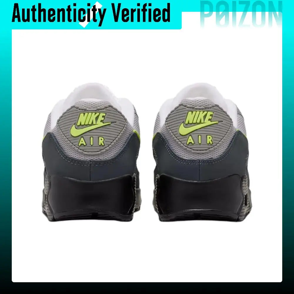 Nike Air Max 90 Running Shoes Men's Gray Yellow IQ0289-010