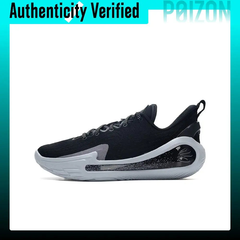 Under Armour Slip Resistant Abrasion Resistant Low top Basketball Shoes Unisex Black 3027634-001