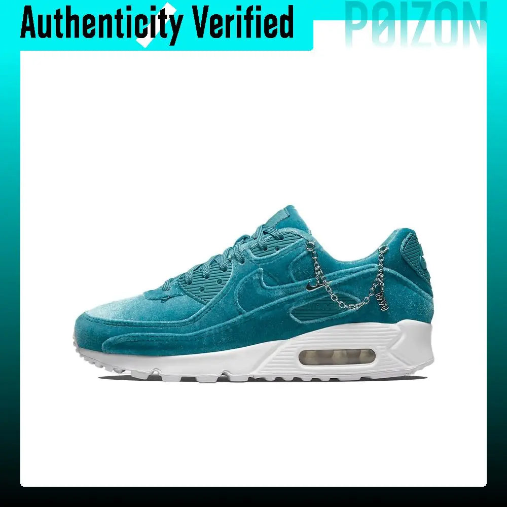 Nike Air Max 90 Split Suede Low top Casual Running Shoes Women's Lake Green DO2194-001