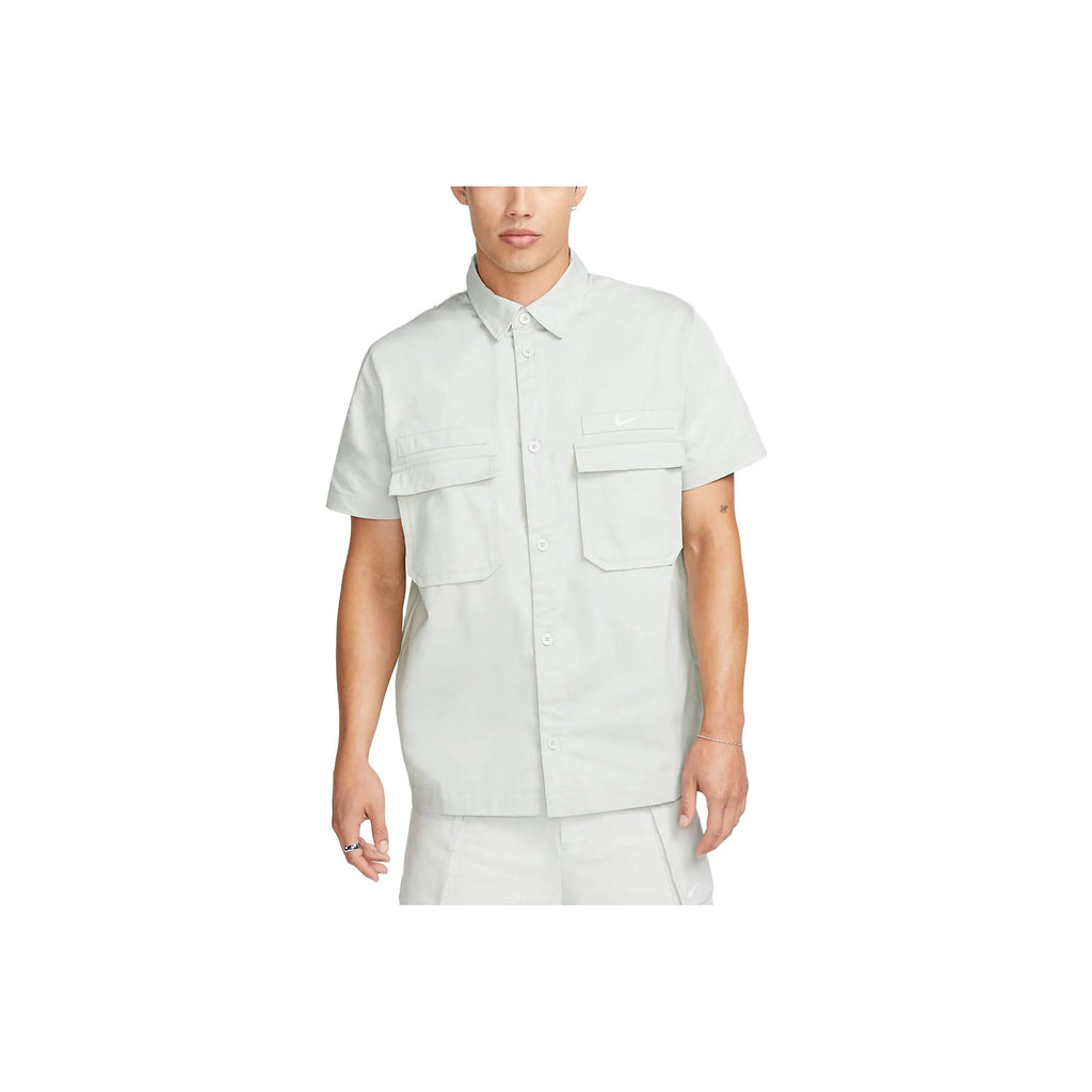 Nike Shirts Men's Light Silver Lapel Moderate DX3341-034