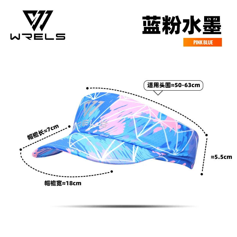 WRELS Cooling Stretchy Visor Men Mesh Baseball Cap Top Empty Tennis Golf Cap Lightweight Running Sun Protection Visor Sun Hat