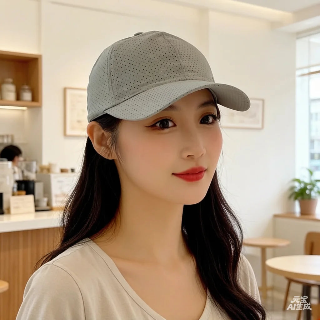 New style running hat - thin, quick-drying, breathable, baseball cap for outdoor use, suitable for summer fishing and sun protec