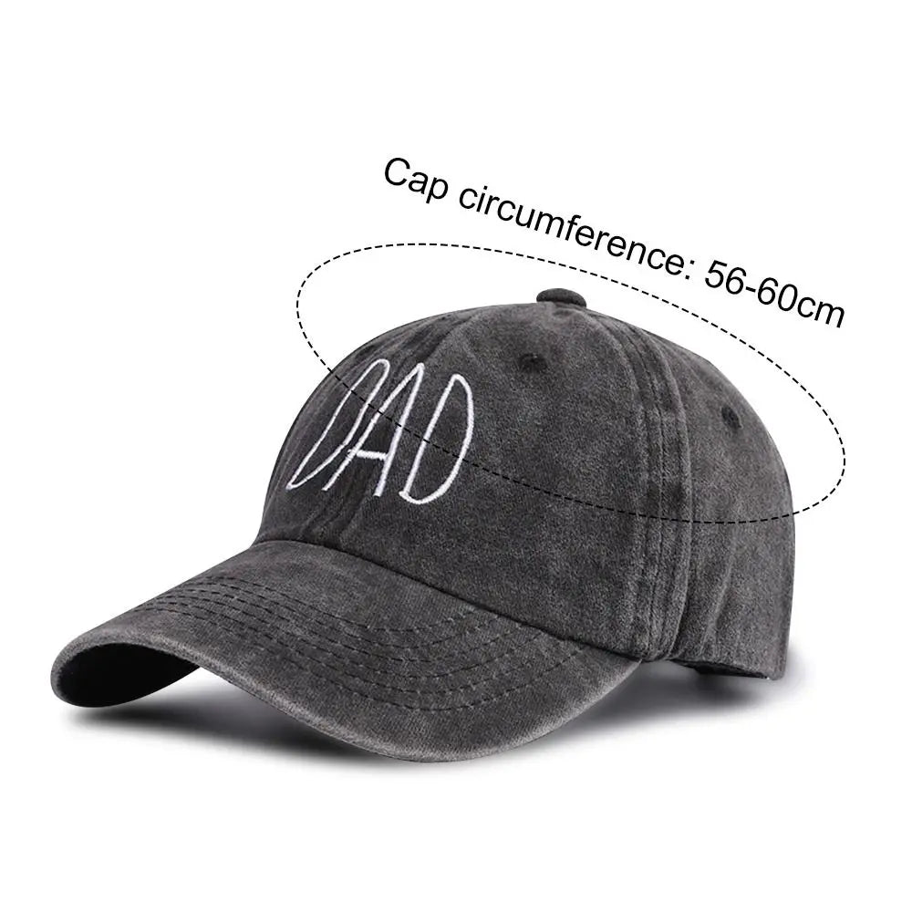 Fashion WASHED DENIM Vintage Sunscreen Hats Distressed Faded Cap Baseball Hats DAD MOM Embroidery Baseball Caps
