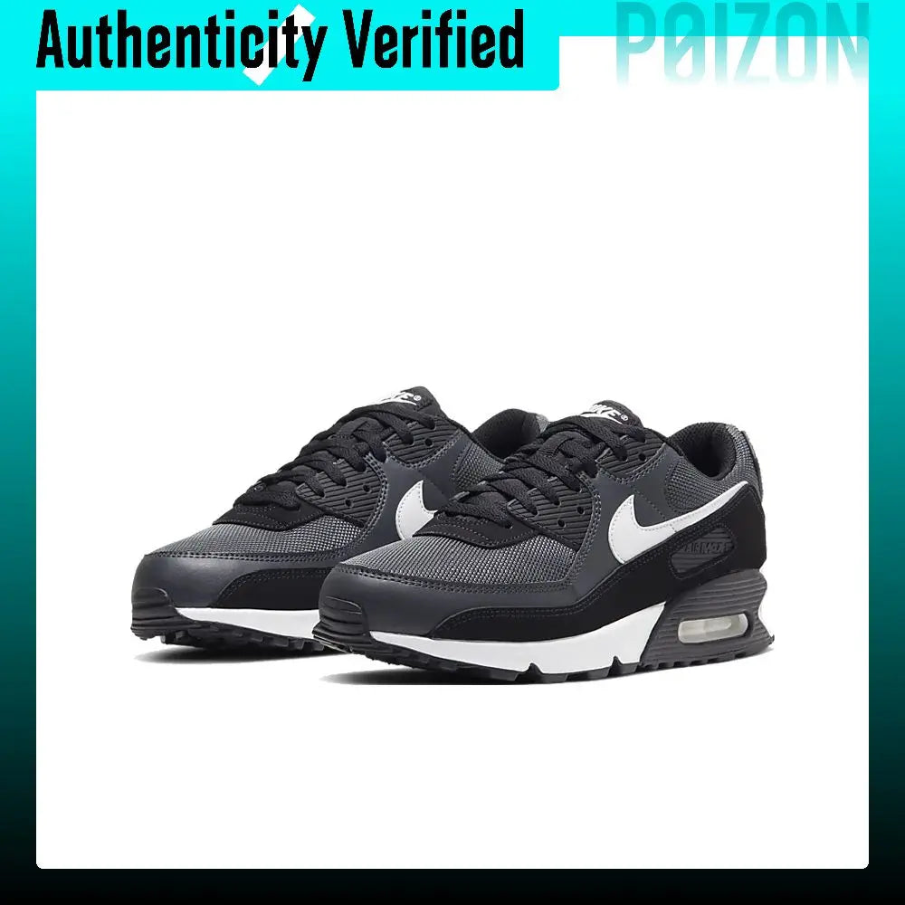 Nike Air Max 90 Running Shoes Unisex Low-top Iron Gray/Dark Smoke Gray/Black/White CN8490-002
