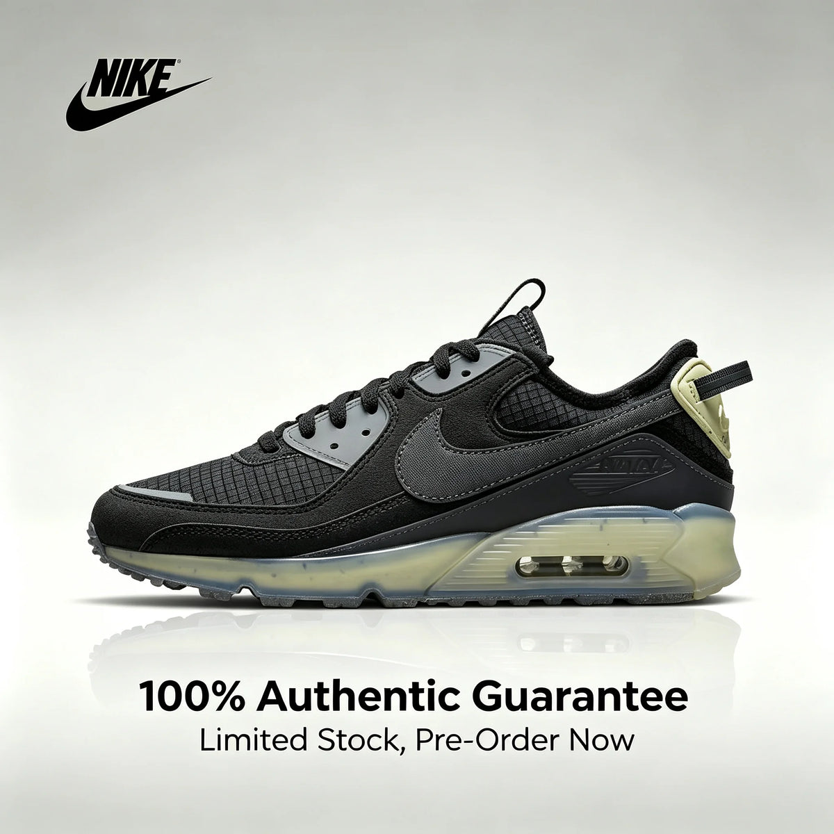 Nike Air Max Terrascape 90 'Anthracite' Retro Low Top Unisex Casual Running Shoes Black/Grey DH2973-001
