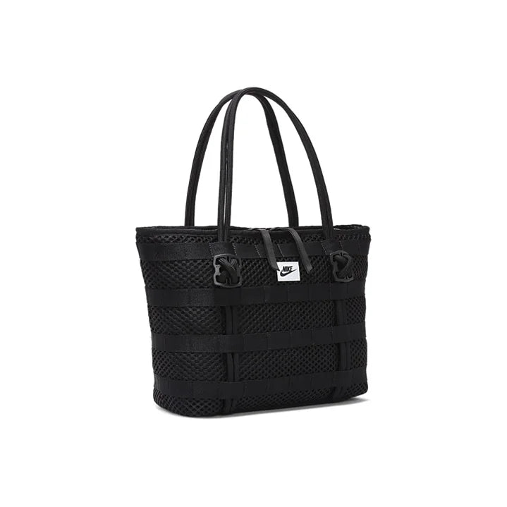 Nike Air Tote Bag Large Capacity Polyester Tote Bag, Shopping Bag, Shoulder Bag, Handbag Unisex Pure Black CU2607-010