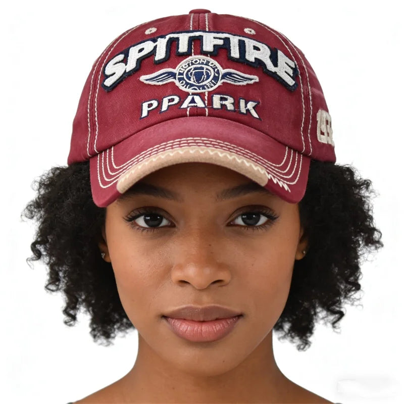  Wash Cotton Embroidered Letter Printed Golf Baseball Cap Unisex Sports Running Sunhat Hip Hop Dance Club An-ti UV Hat Visors