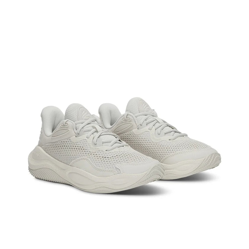 Under Armour Curry Splash 24 Abrasion Resistant Breathable Low top Basketball Shoes Unisex White 3028193-110