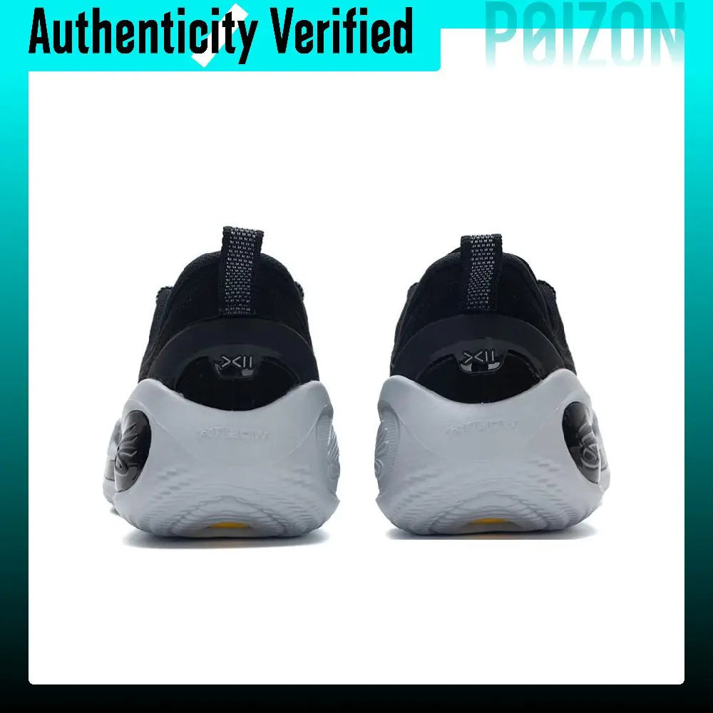 Under Armour Slip Resistant Abrasion Resistant Low top Basketball Shoes Unisex Black 3027634-001
