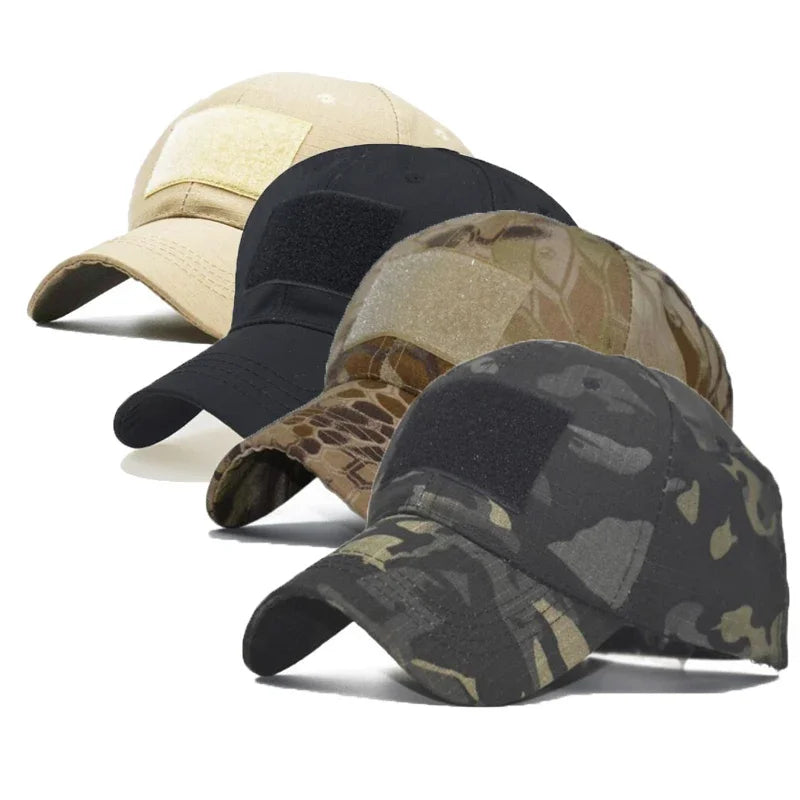 Adjustable Baseball Cap Tactical Army Cap Summer Sunscreen Hat Camouflage Military Airsoft Hunting Camping Hiking Fishing Caps