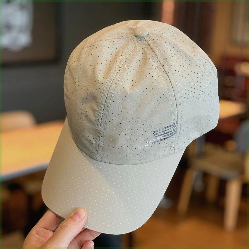 Outdoor Sports Baseball Cap Unisex Quick Dry Sun Shade Hat Summer Thin Breathable Mesh Hat for Fishing Hiking Travel Daily Use