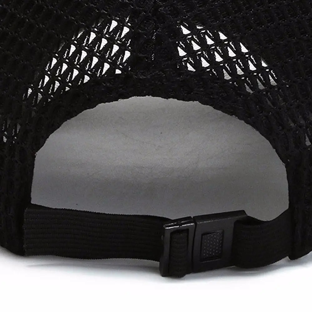 Black Women Adjustable Unisex Sport Hats Breathable Casual Sport Hats Cap Snapback Hats Mesh Cap Fishing Baseball Caps