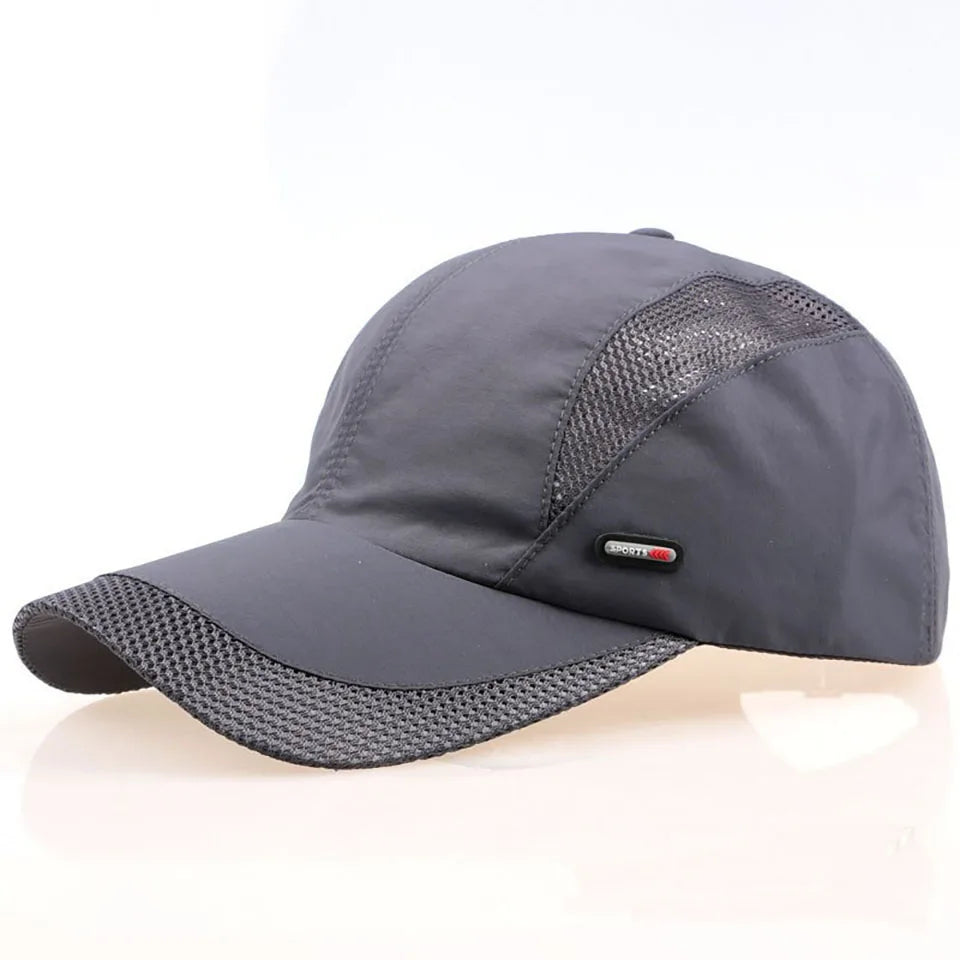 GOBYGO Sports Leisure Baseball Cap Quick-drying Hat Outdoor Commuting Running Sun Hat Mesh Breathable Summer Duck Tongue Cap