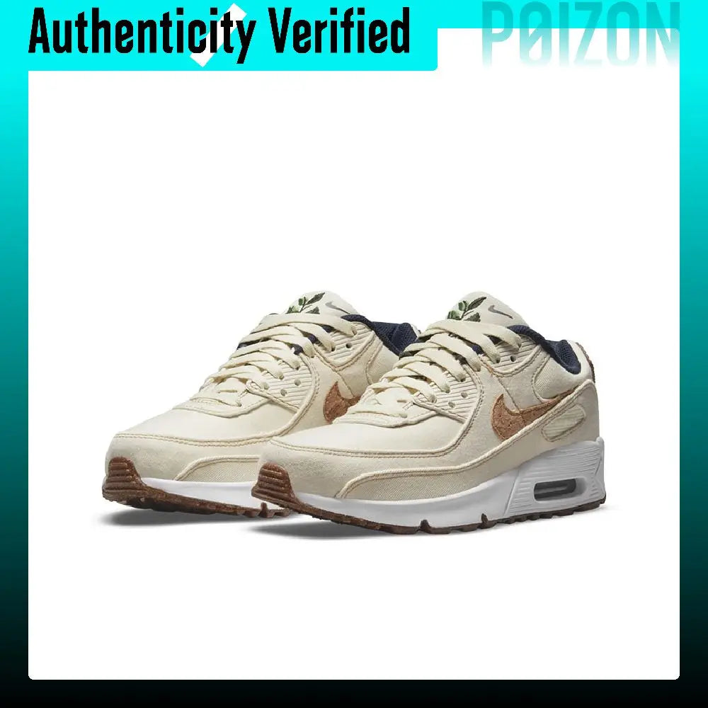 Nike Air Max 90 Running Shoes Women's Low-top Ecru DC7774-100
