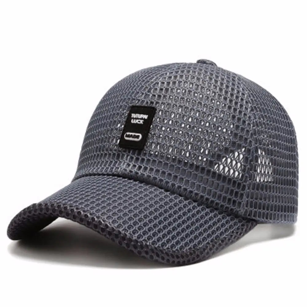 Black Women Adjustable Unisex Sport Hats Breathable Casual Sport Hats Cap Snapback Hats Mesh Cap Fishing Baseball Caps