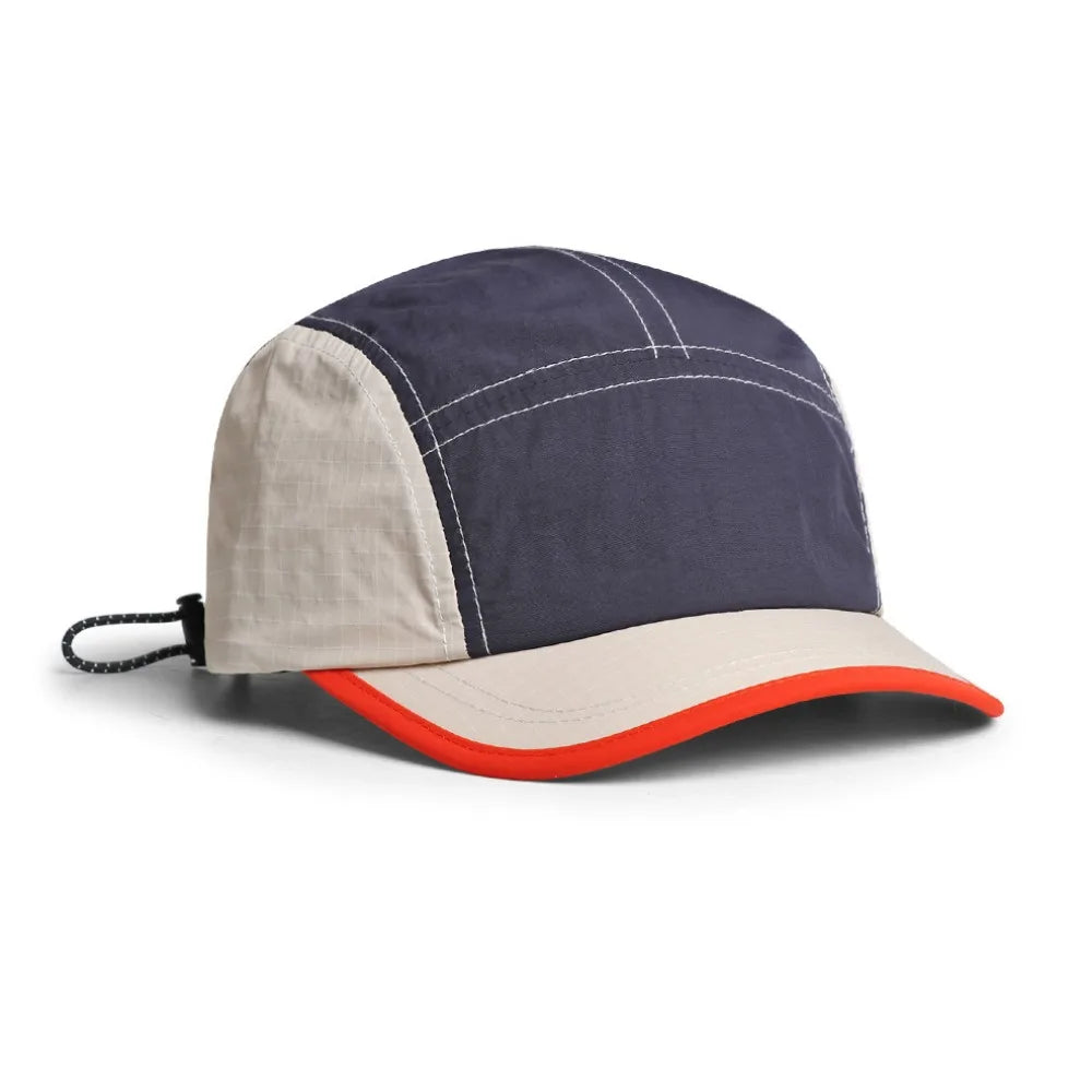 Hip-hop Color Matching Retro Baseball Cap Short Brim Breathable Quick-drying Cap UV Protection Lightweight Peaked Cap Sports Cap
