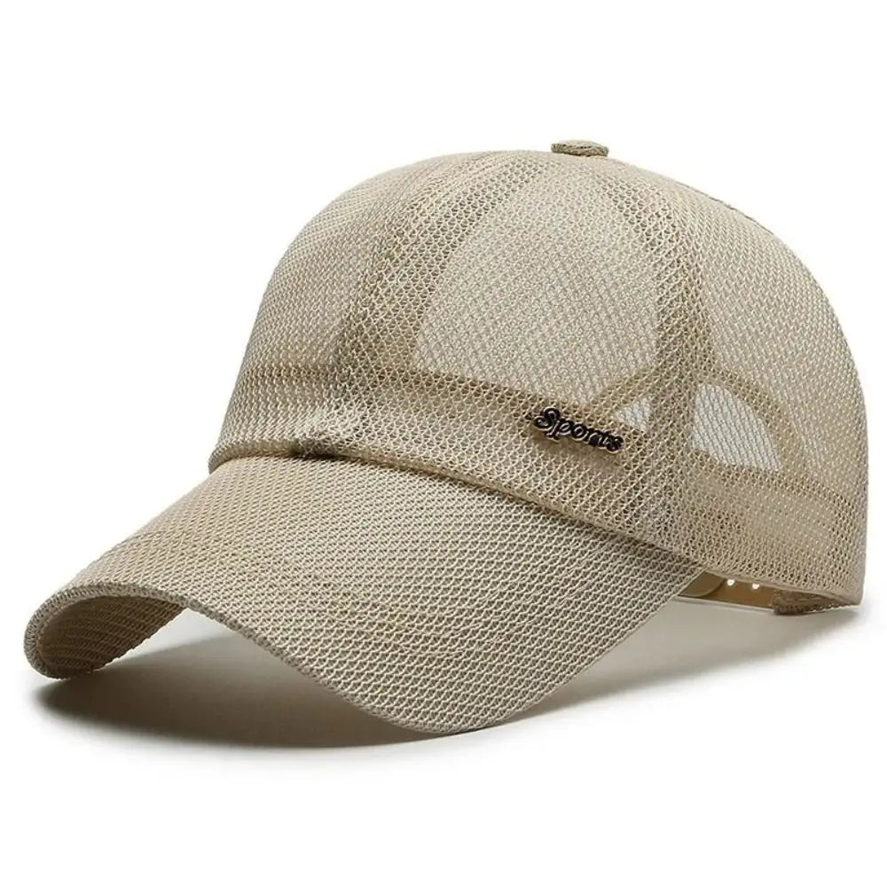 Quick-dry Letter Mesh Baseball Cap Adjustable Lightweight Snapback Hat Comfortable Breathable Sports Mesh Caps Summer