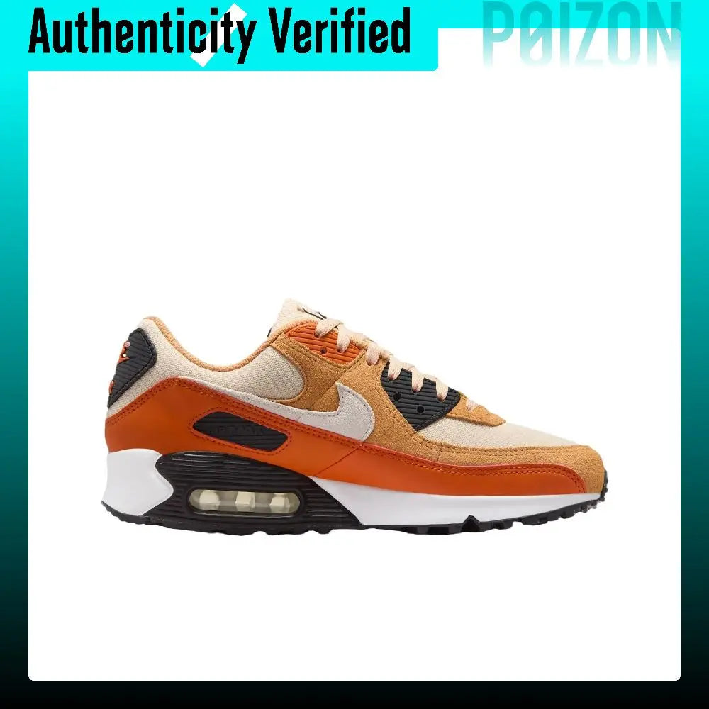 Nike Air Max 90 Classic And Versatile Running Shoes Unisex Orange Brown DM0029-800