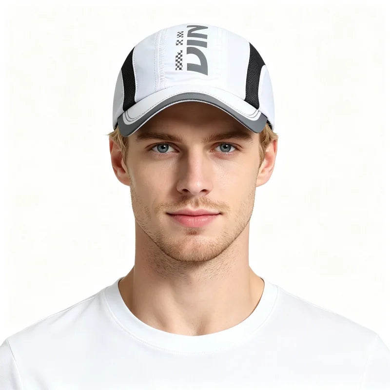 Quick Dry Sport Cap Men Lightweight Running Hat Soft  Breathable Mesh Sports Baseball Cap Adjustable Outdoor Activities