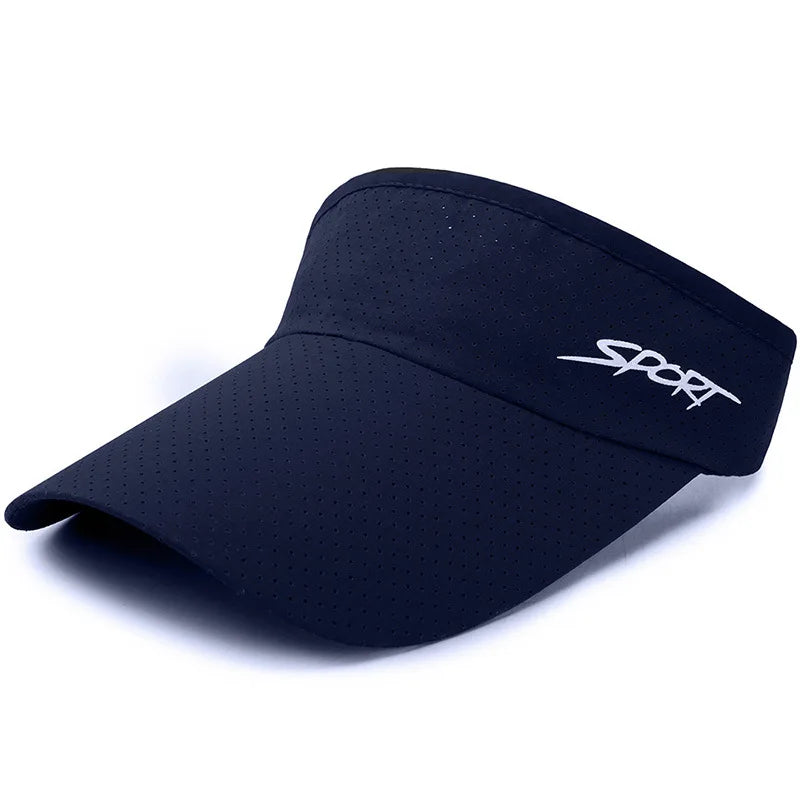 Letter Printed Top Empty Sports Tennis Sunhat Adjustable Sunshade Hat Visors Summer An-ti UV Quick Dry Running Golf Baseball Cap