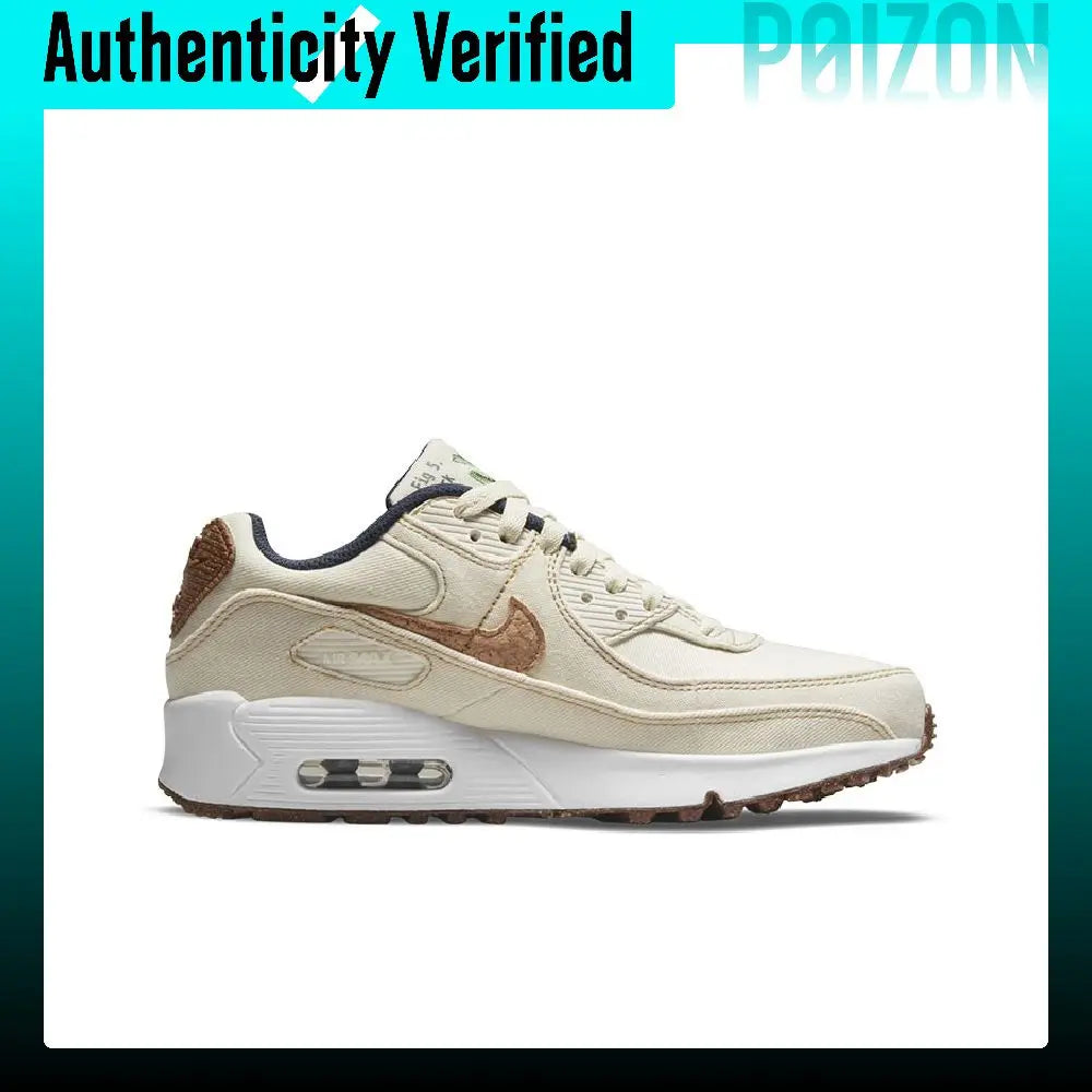 Nike Air Max 90 Running Shoes Women's Low-top Ecru DC7774-100