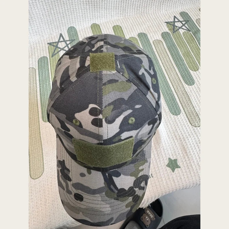 Outdoor Tactical New Australian City Camouflage Baseball Cap Adjustable Military Style with Hook and Loop Patch Panel