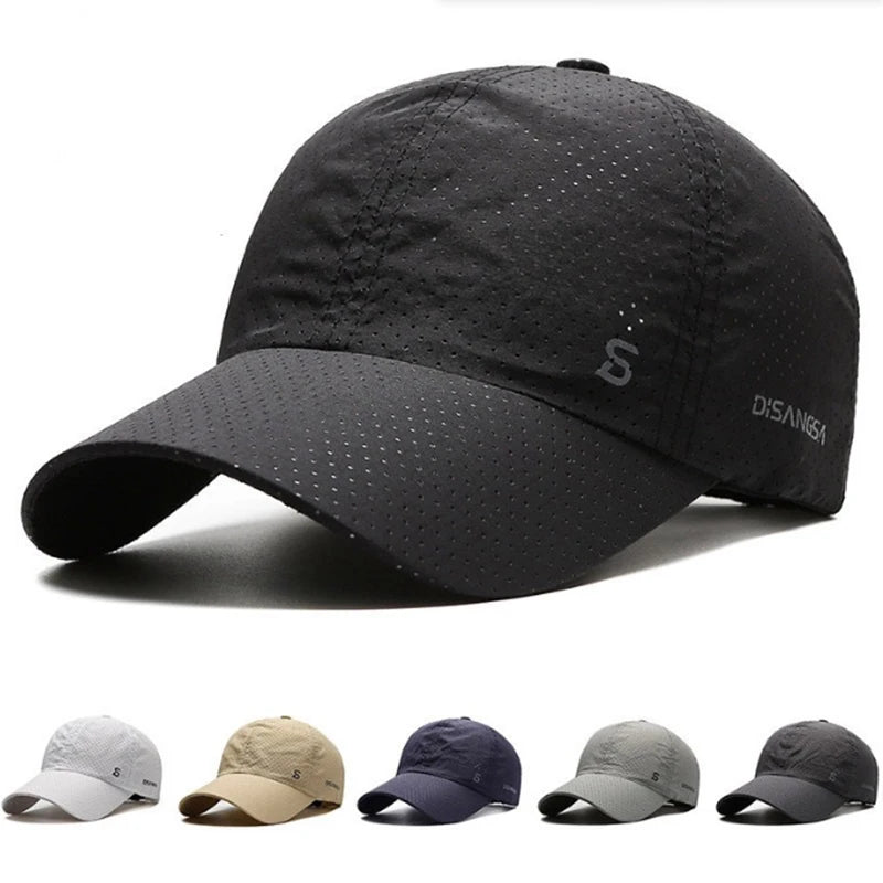 New style running hat - thin, quick-drying, breathable, baseball cap for outdoor use, suitable for summer fishing and sun protec