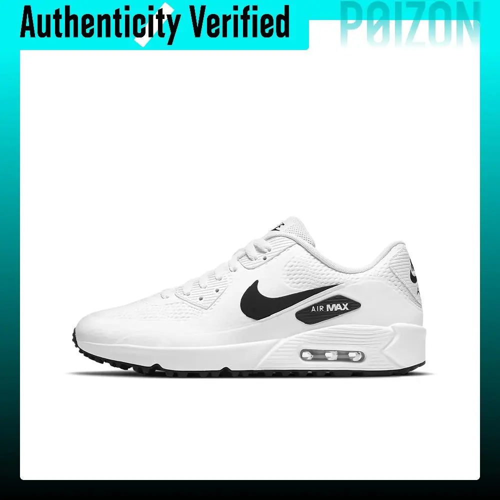 Nike Air Max 90 Running Shoes Unisex Low-top White/Black CU9978-101