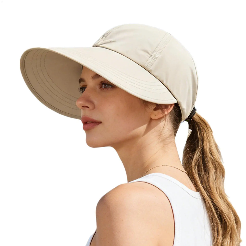 Sun Protection Baseball Cap Outdoor UV Protection Women Sun Hat Wide Brim Sunshade Hat For Beach Garden Cycling