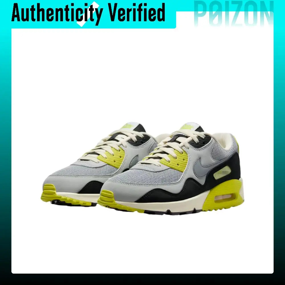 Patta X Nike Air Max 90 Running Shoes Unisex Low Top Gray/White/Black HF8814-001