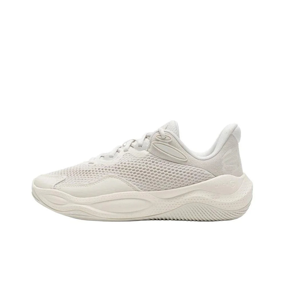 Under Armour Curry Splash 24 Abrasion Resistant Breathable Low top Basketball Shoes Unisex White 3028193-110