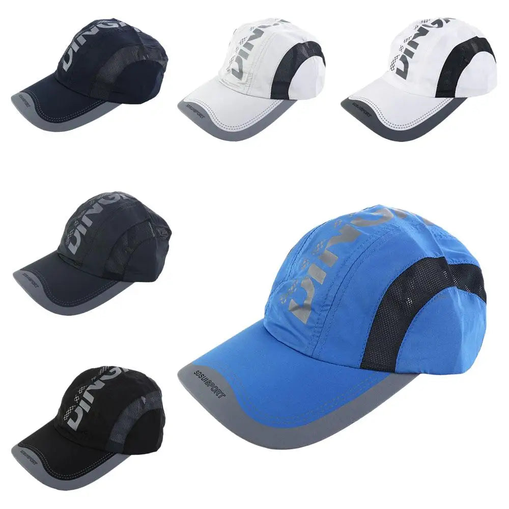 Summer Breathable Quick Dry Cap Adjustable Waterproof Baseball Cap Snapback Sun Protection Sports Hat Cycling Fishing