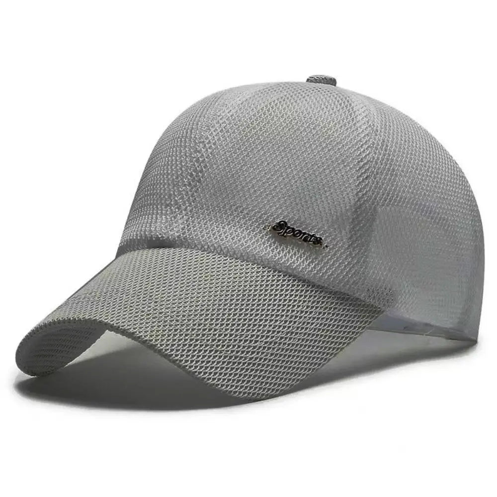 Quick-dry Letter Mesh Baseball Cap Adjustable Lightweight Snapback Hat Comfortable Breathable Sports Mesh Caps Summer