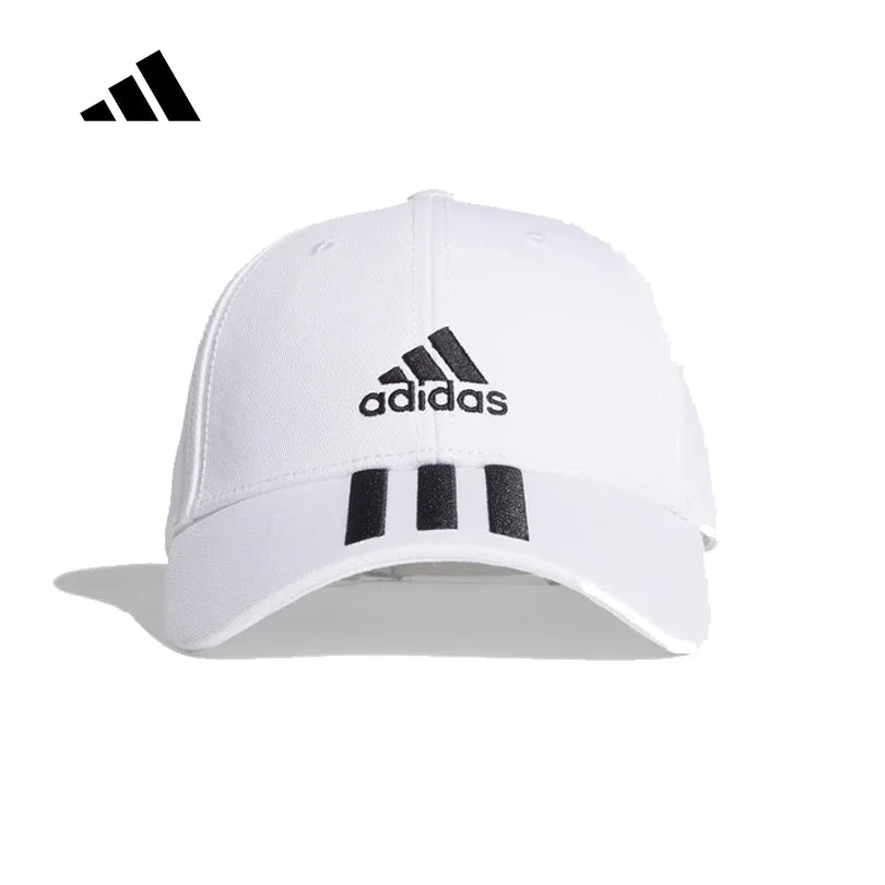 Adidas 3-Stripes Twill Baseball Cap Unisex UV Protection Adjustable Outdoor Casual Sports Hat FQ5411