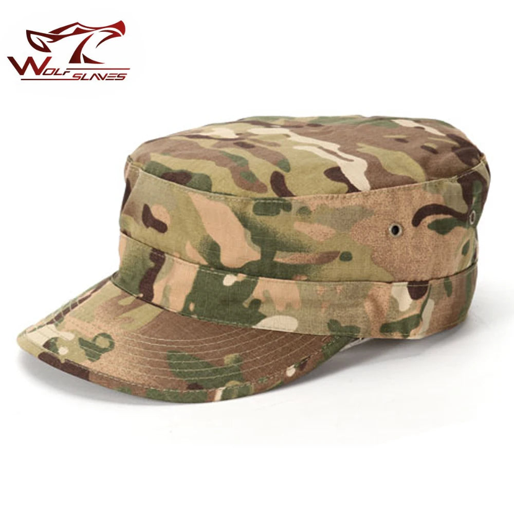US Hat Camouflage Cap Airsoft Hunting Outdoor Baseball Hat Flat Top Soldier Hats Unisex Tactical Hat Hot Sale