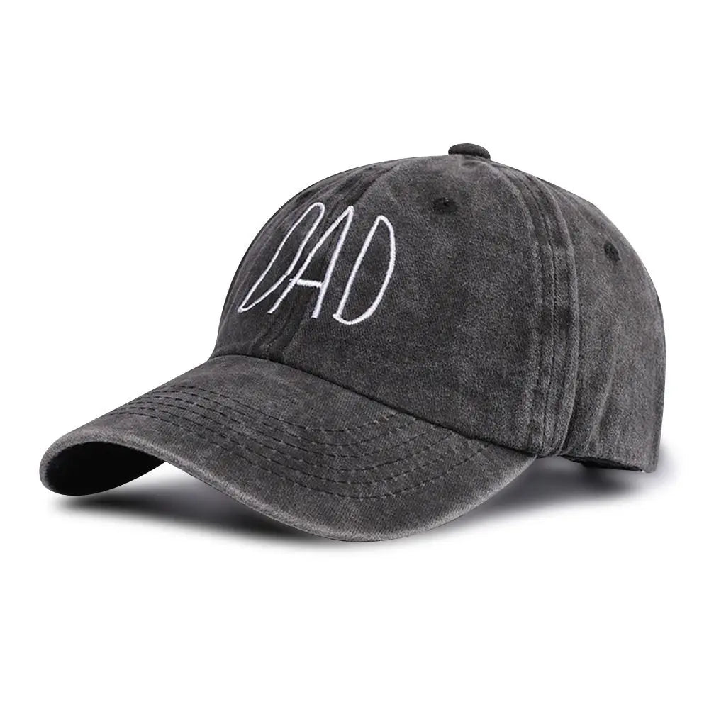 Fashion WASHED DENIM Vintage Sunscreen Hats Distressed Faded Cap Baseball Hats DAD MOM Embroidery Baseball Caps