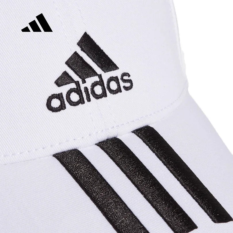 Adidas 3-Stripes Twill Baseball Cap Unisex UV Protection Adjustable Outdoor Casual Sports Hat FQ5411