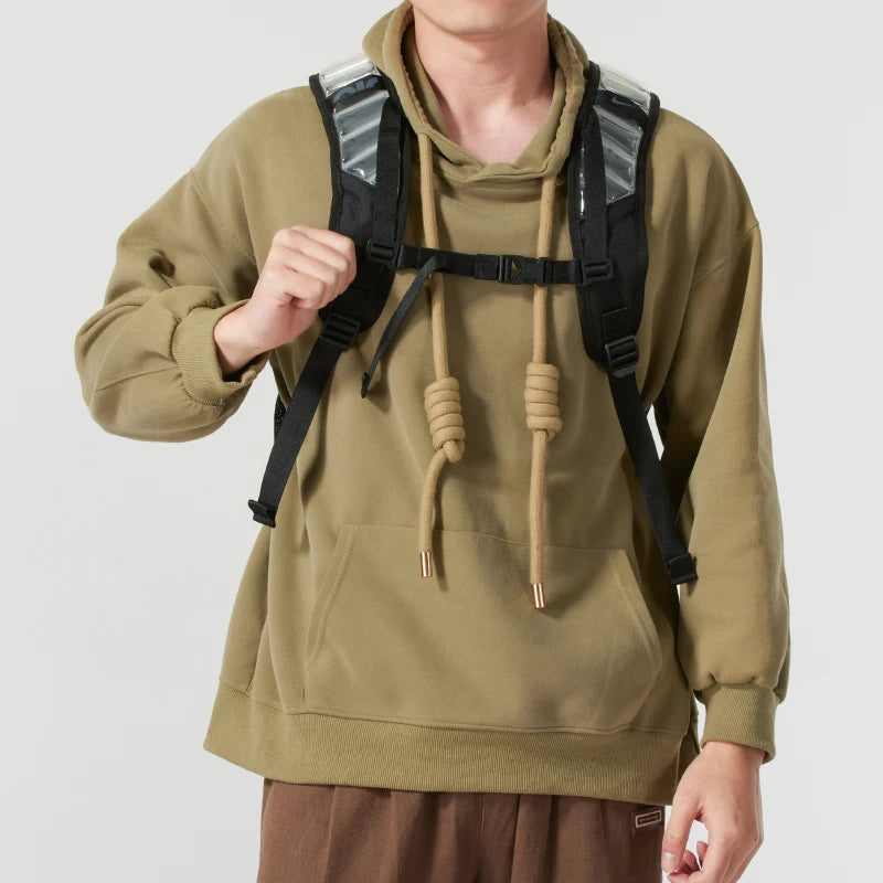 Nike Air Cushion Strap Zipper Durable Large Capacity Sports Casual Training Backpack Shoulder Bag Unisex CK2668-010