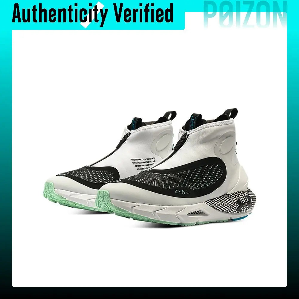 Under Armour HOVR Phantom 2 Fabric Cushioning Abrasion Resistant Coverage High top Running Shoes Women's White 3024153-103