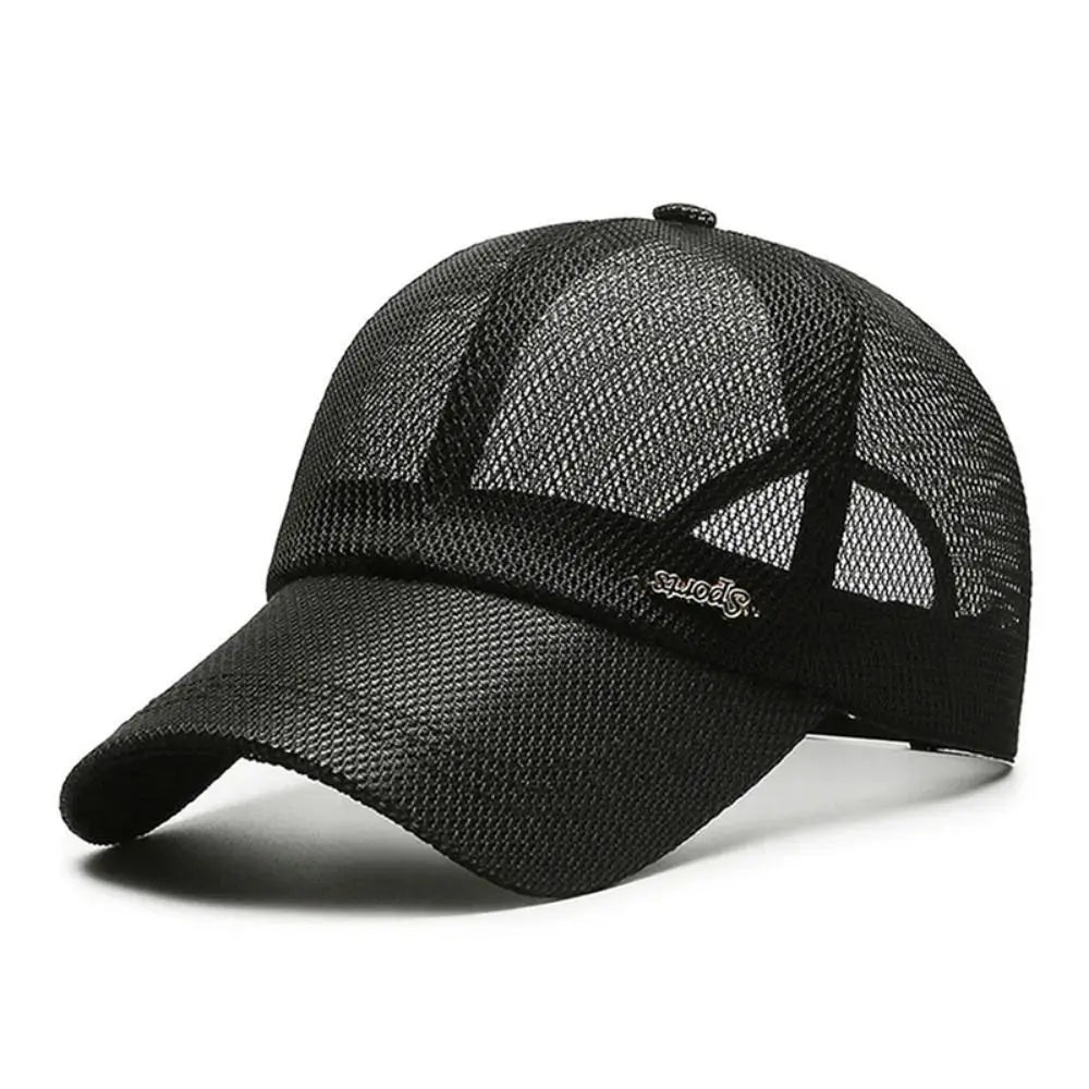 Quick-dry Letter Mesh Baseball Cap Adjustable Lightweight Snapback Hat Comfortable Breathable Sports Mesh Caps Summer