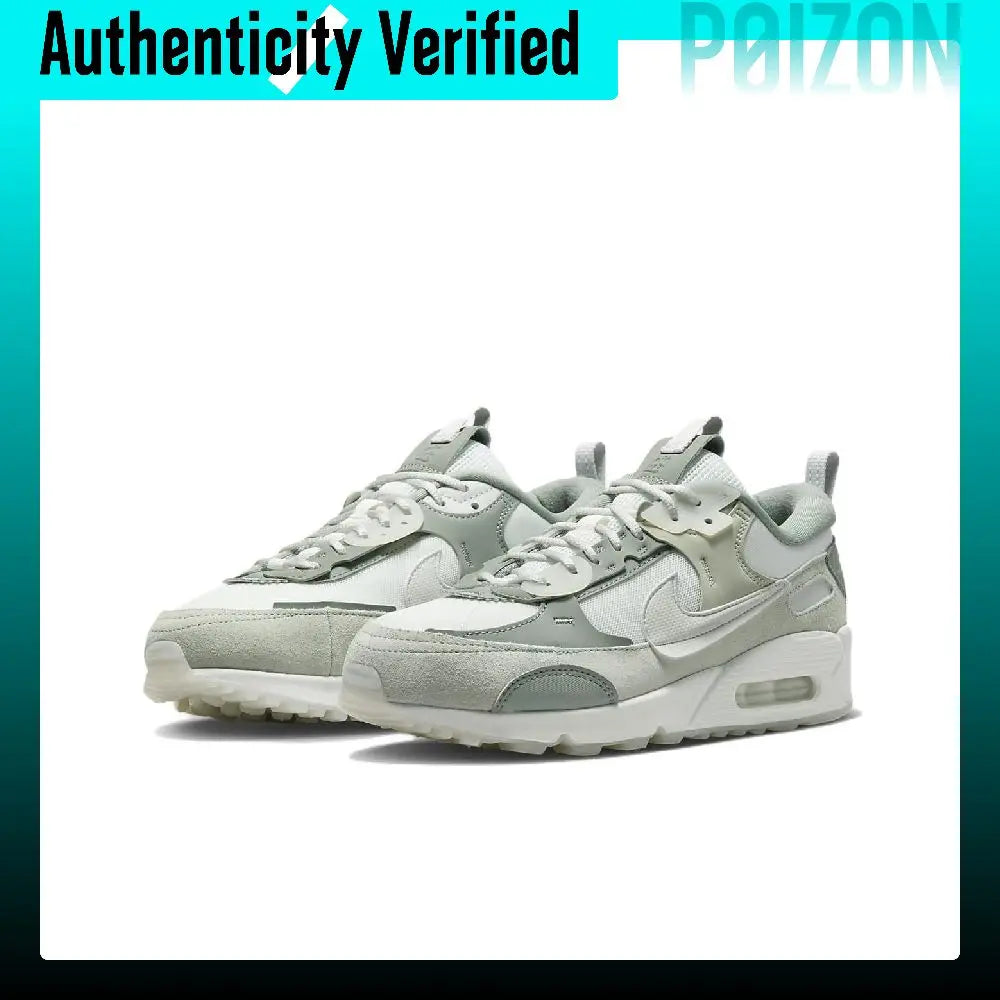 Nike Air Max 90 Casual Shoes Women's Low-top Green White DM9922-105