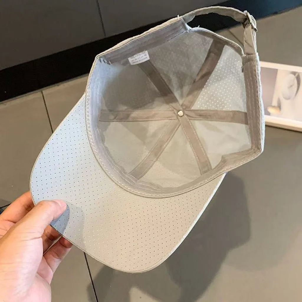 Outdoor Sports Baseball Cap Unisex Quick Dry Sun Shade Hat Summer Thin Breathable Mesh Hat for Fishing Hiking Travel Daily Use