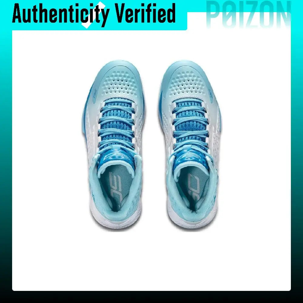 Under Armour Curry 1 High top Basketball Shoes Men's Glamor Blue 3024397-400