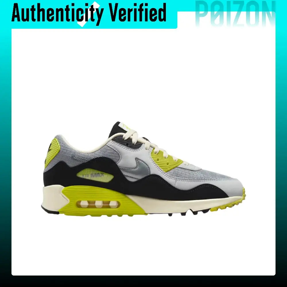 Patta X Nike Air Max 90 Running Shoes Unisex Low Top Gray/White/Black HF8814-001