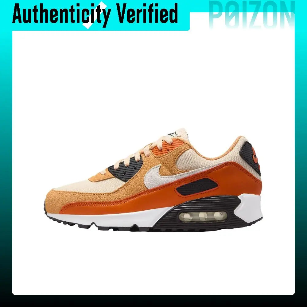 Nike Air Max 90 Classic And Versatile Running Shoes Unisex Orange Brown DM0029-800